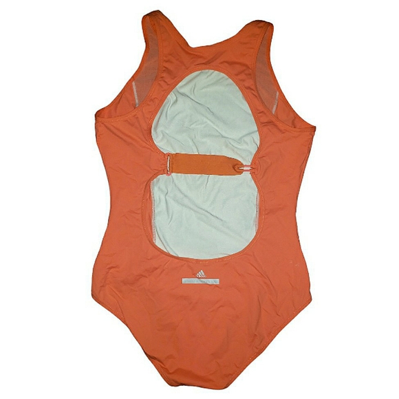 Stella McCartney x Adidas Floral Birds Mesh Cut Out Back 1 Piece Bathing Suit L - Picture 4 of 16